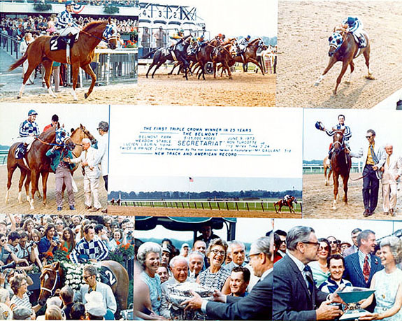 Secretariat Belmont Stakes Composite